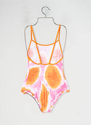 Costum de baie dintr-o singură piesă imprimeu fantezie portocalie BANANA MOON fată