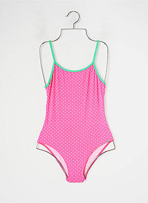 Costum de baie dintr-o singură piesă elasticitate roz BANANA MOON fată