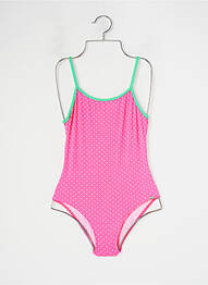 Costum de baie dintr-o singură piesă elasticitate roz BANANA MOON fată