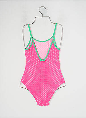 Costum de baie dintr-o singură piesă elasticitate roz BANANA MOON fată