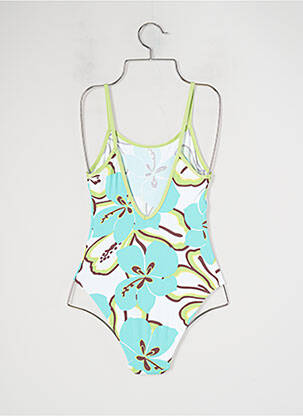Costum de baie dintr-o singură piesă elasticitate albastru BANANA MOON fată