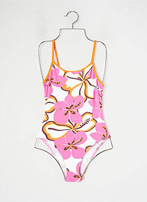 Costum de baie dintr-o singură piesă elasticitate roz BANANA MOON fată