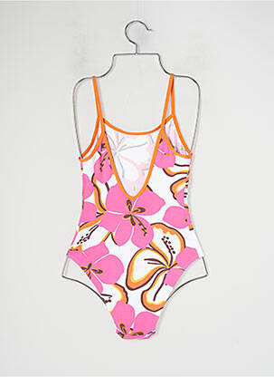 Costum de baie dintr-o singură piesă elasticitate roz BANANA MOON fată