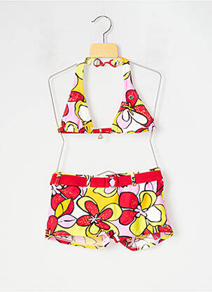 Costum de baie din două piese roșu BANANA MOON fată