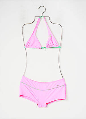 Costum de baie din două piese roz BANANA MOON fată