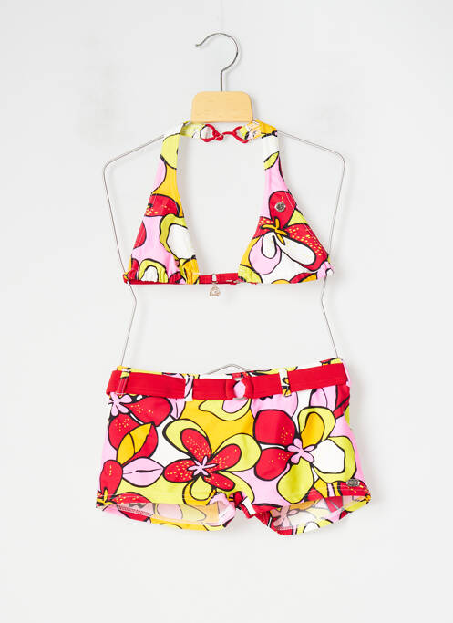 Costum de baie din două piese roșu BANANA MOON fată