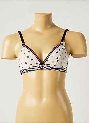Sutien fără armatură top triunghiuri maro BANANA MOON femeie