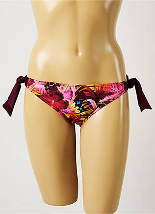 Chiloți de baie imprimeu tie and dye bikini roz BANANA MOON femeie
