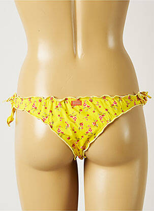 Chiloți de baie imprimeu floral bikini galben BANANA MOON femeie