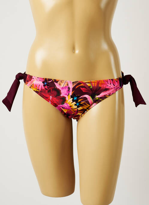 Chiloți de baie imprimeu tie and dye bikini roz BANANA MOON femme