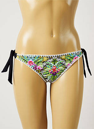 Chiloți de baie imprimeu tie and dye bikini verde BANANA MOON femeie