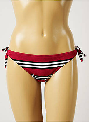 Chiloți de baie închidere cu legături de legat bikini roșu BANANA MOON femeie