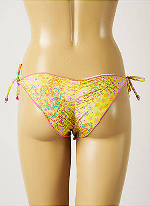 Chiloți de baie imprimeu floral bikini galben BANANA MOON femeie