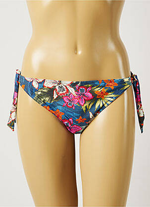 Chiloți de baie imprimeu floral bikini albastru BANANA MOON femeie