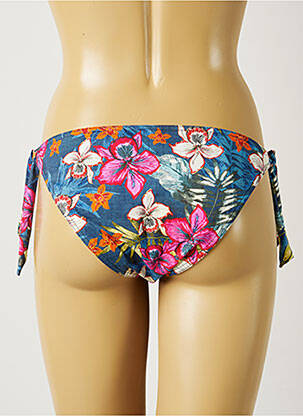 Chiloți de baie imprimeu floral bikini albastru BANANA MOON femeie