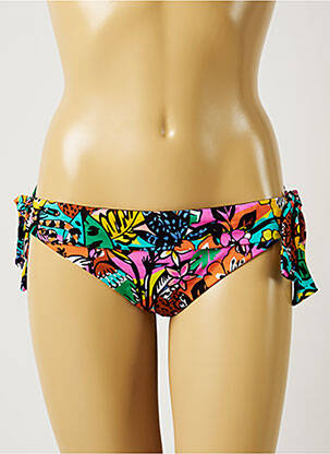 Chiloți de baie imprimeu floral bikini albastru BANANA MOON femeie