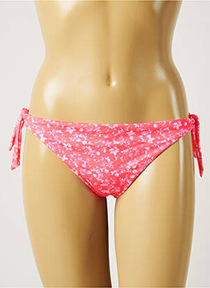 Chiloți de baie imprimeu floral bikini roz BANANA MOON femeie