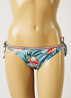 Chiloți de baie imprimeu floral bikini albastru BANANA MOON femeie