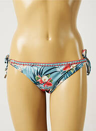 Chiloți de baie imprimeu floral bikini albastru BANANA MOON femme