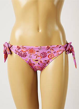Chiloți de baie imprimeu floral bikini violet BANANA MOON femeie