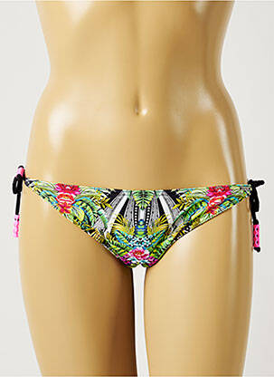Chiloți de baie imprimeu tie and dye bikini verde BANANA MOON femeie
