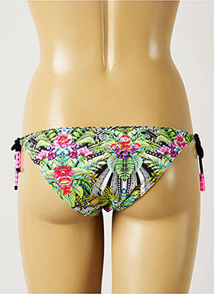 Chiloți de baie imprimeu tie and dye bikini verde BANANA MOON femeie