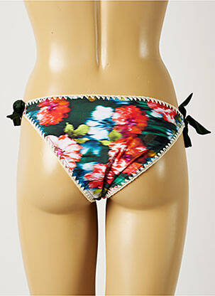 Chiloți de baie imprimeu floral bikini verde BANANA MOON femeie
