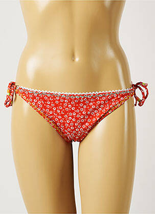 Chiloți de baie imprimeu floral bikini portocalie BANANA MOON femeie
