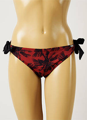 Chiloți de baie imprimeu tie and dye bikini roșu BANANA MOON femeie