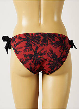 Chiloți de baie imprimeu tie and dye bikini roșu BANANA MOON femeie