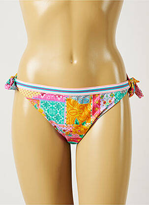 Chiloți de baie imprimeu floral bikini portocalie BANANA MOON femeie