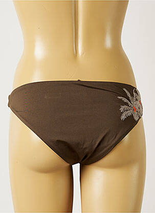 Costum de baie maternitate efect material satinat verde BANANA MOON femeie