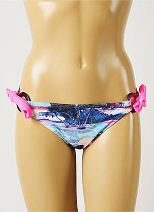 Chiloți de baie imprimeu tie and dye bikini albastru BANANA MOON femeie