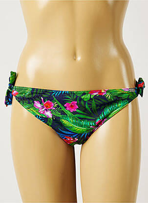 Chiloți de baie imprimeu tie and dye bikini verde BANANA MOON femeie