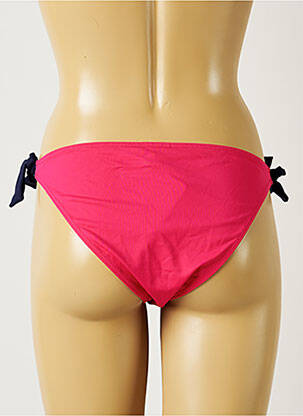 Chiloți de baie efect material satinat bikini roz BANANA MOON femeie