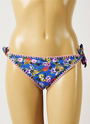 Chiloți de baie imprimeu tie and dye bikini albastru BANANA MOON femeie