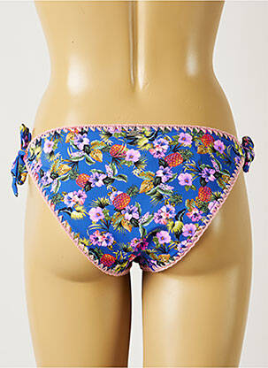 Chiloți de baie imprimeu tie and dye bikini albastru BANANA MOON femeie
