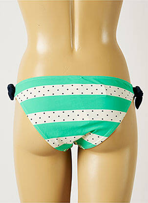 Chiloți de baie efect material satinat bikini verde BANANA MOON femeie