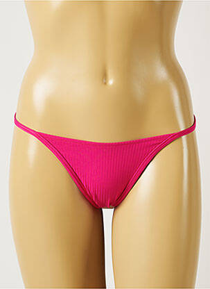 Chiloți de baie efect material satinat bikini roz BANANA MOON femeie