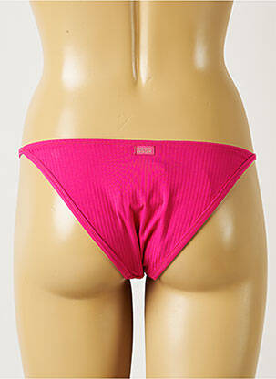 Chiloți de baie efect material satinat bikini roz BANANA MOON femeie
