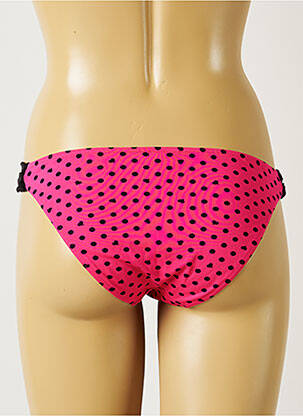 Chiloți de baie efect material satinat bikini roz BANANA MOON femeie