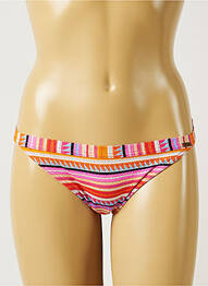 Chiloți de baie efect material satinat bikini portocaliu BANANA MOON femme