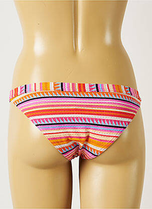 Chiloți de baie efect material satinat bikini portocalie BANANA MOON femeie