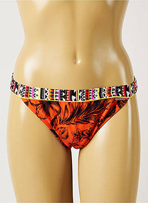 Chiloți de baie imprimeu tie and dye bikini portocalie BANANA MOON femeie