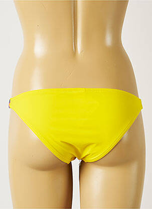 Chiloți de baie efect material satinat bikini galben BANANA MOON femeie