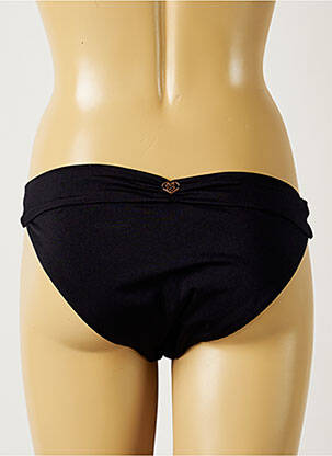 Chiloți de baie efect material satinat bikini negru BANANA MOON femeie