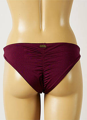 Chiloți de baie efect material satinat bikini violet BANANA MOON femeie