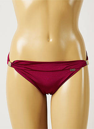 Chiloți de baie efect material satinat bikini violet BANANA MOON femeie