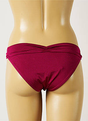 Chiloți de baie efect material satinat bikini violet BANANA MOON femeie