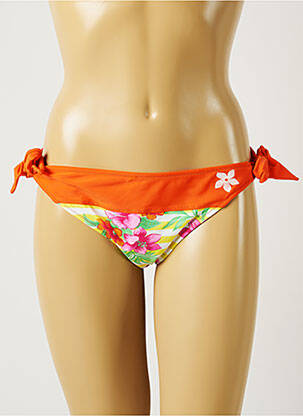 Chiloți de baie imprimeu floral bikini portocalie BANANA MOON femeie